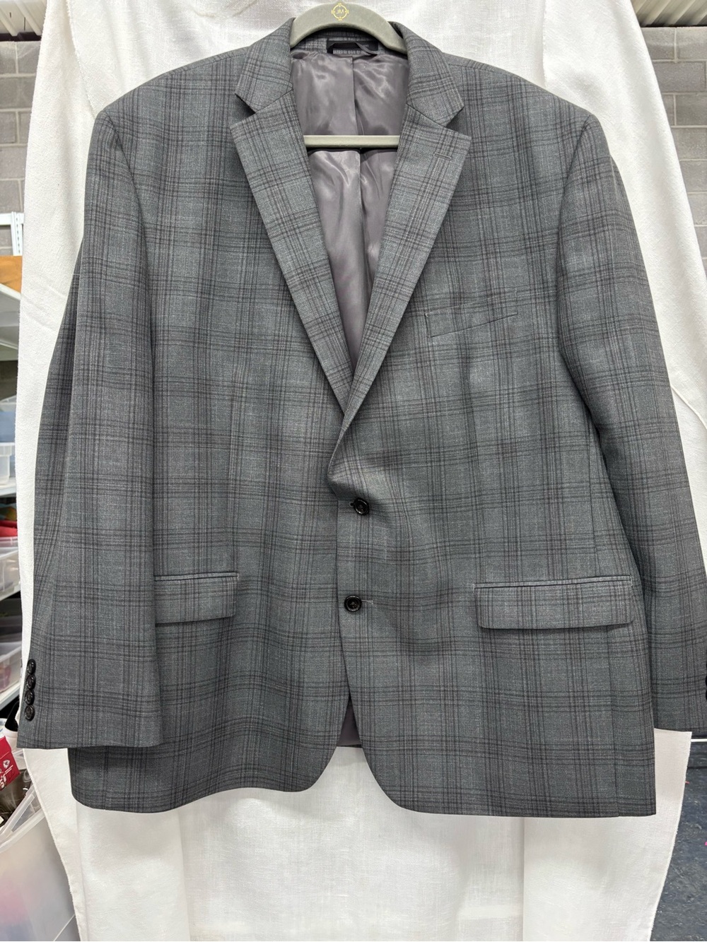 Ralph Lauren Gray Plaid Two-Button Sport Coat